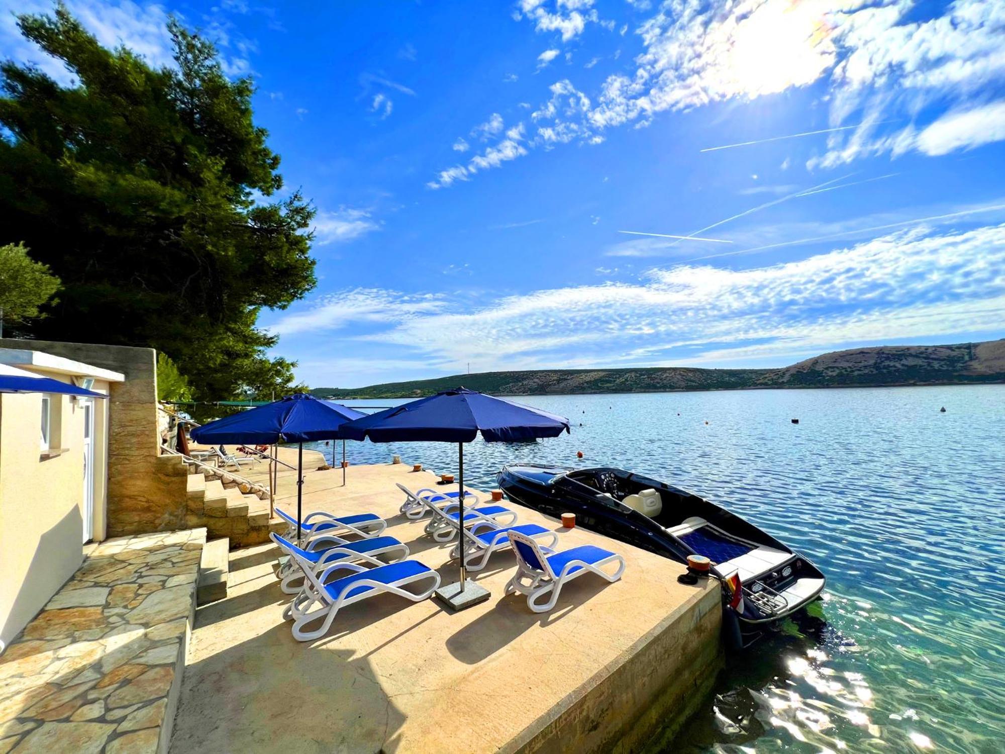Villa Olivija-Direkt Am Strand! Stara Novalja Exterior foto